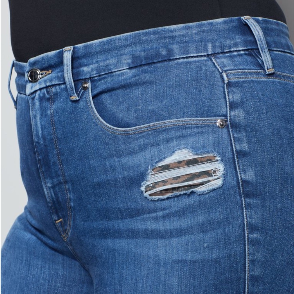 NWT Good American Good Legs Zebra Pockets - Picture 4 of 5
